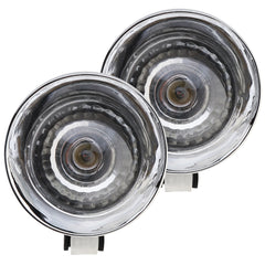 2pcs Motorcycle Headlight Bulbs Retro Bullet Type Small Fog Light Lamp Spotlight