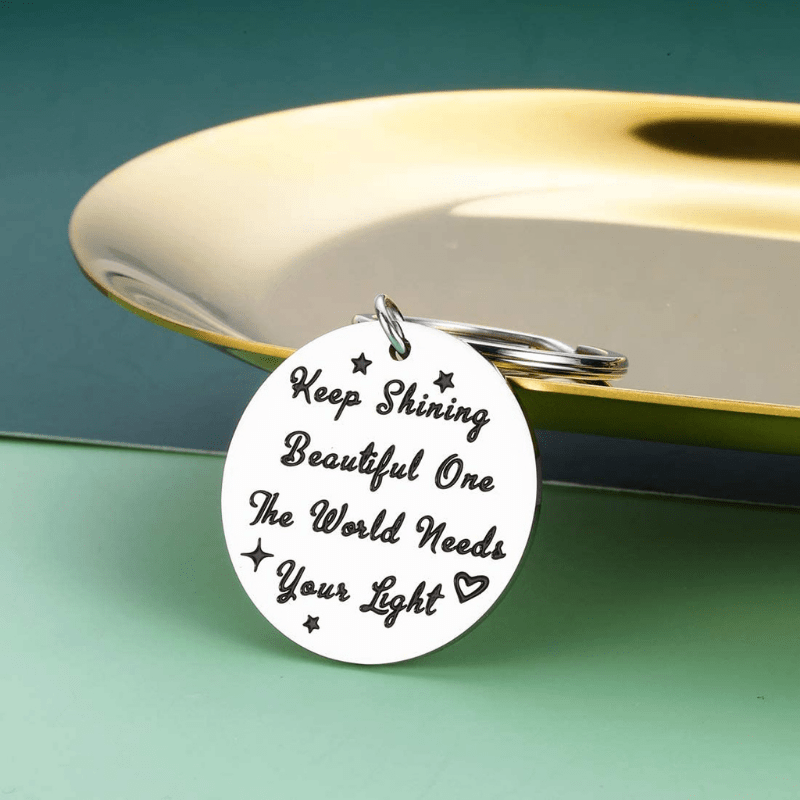 Spread Your Light Inspire World Keychain