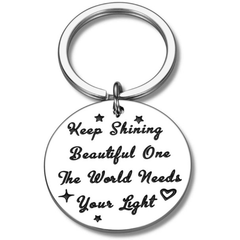 Spread Your Light Inspire World Keychain