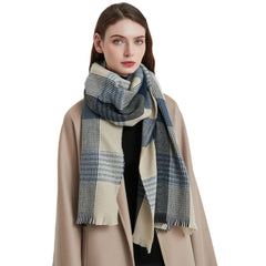 Plaid Scarf Double Sided British Style Scarf For Women Warm Scarves Winter