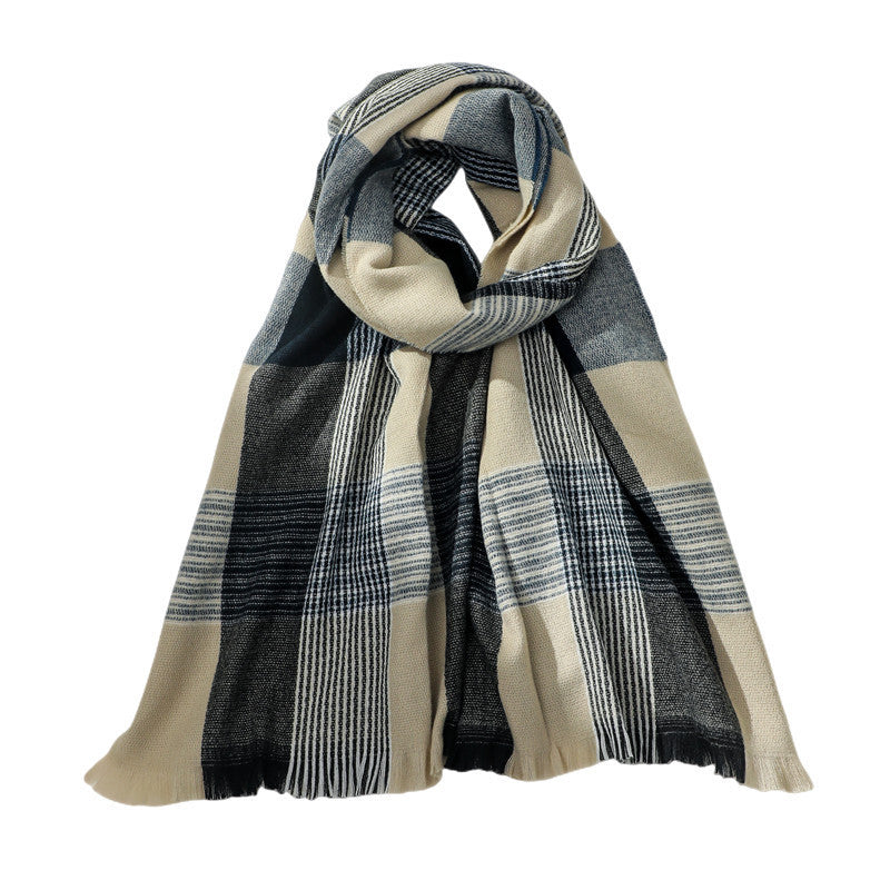 Plaid Scarf Double Sided British Style Scarf For Women Warm Scarves Winter