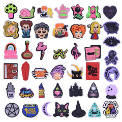 43pc Witch Series Shoe Charms For Sandals PVC Shoe Decorations