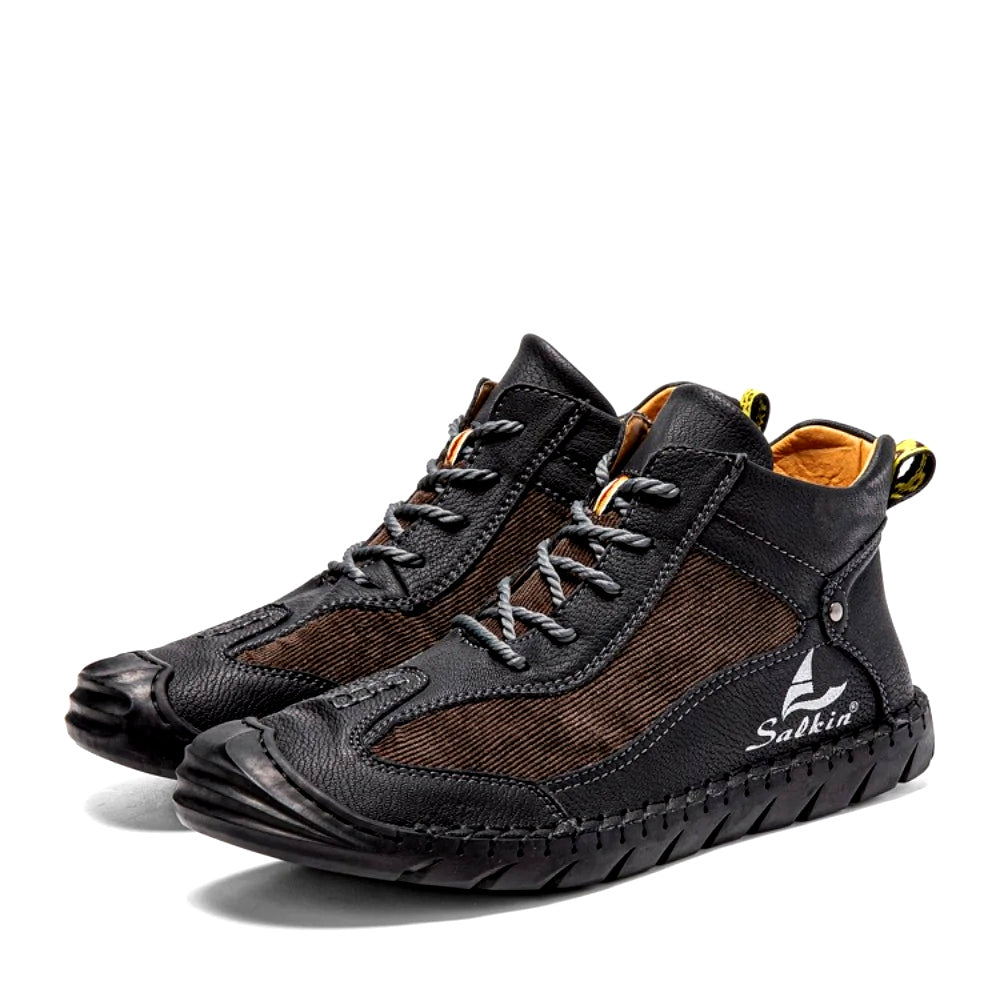 FLYLAND Men's Retro Casual Lightweight Ankle Boots Rubber Sole