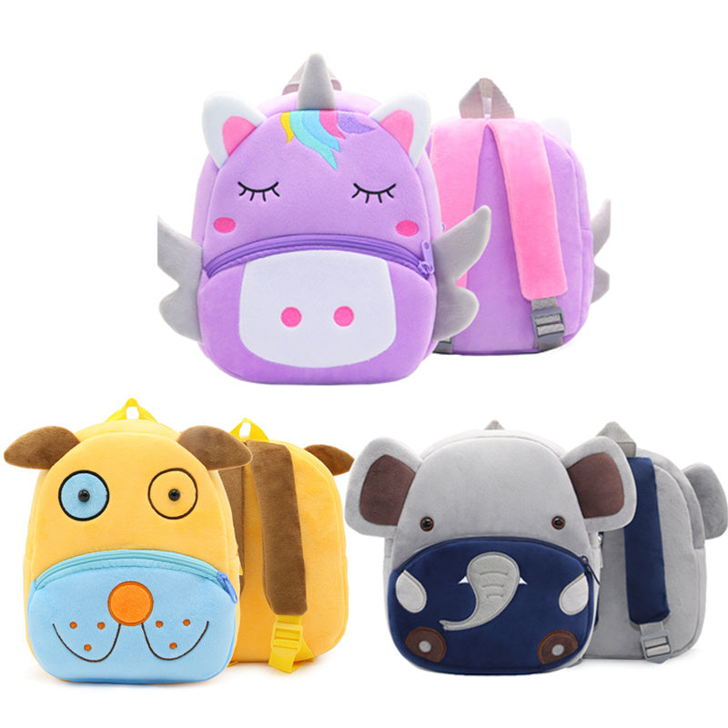 Plush Baby Bags Kid Backpack Cartoon Animal Styles
