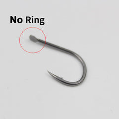 100pcs High Carbon Steel Barbed Fishing Hook Set