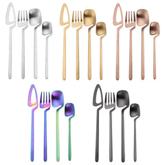 Stainless Steel Reusable Cutlery Set Long Handle Tableware