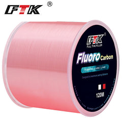 FTK Fluorocarbon Coated Nylon Fishing Line - 120m