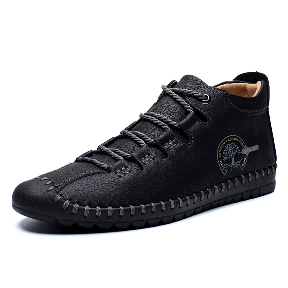 FLYLAND Vintage Ankle Boots Walking Shoes Fall Winter