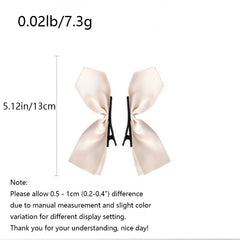 2pcs Girls Hair Bows Solid Colors Hair Clips Hairpin Hair Accessories
