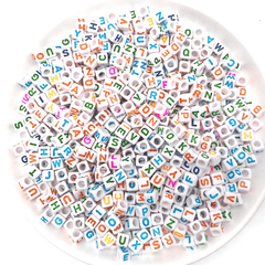 100pc Acrylic Random Letter Beads for Bracelet Making Kit