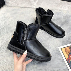 Stylish Women's Winter Boots Slip On Ankle High Snow Shoes