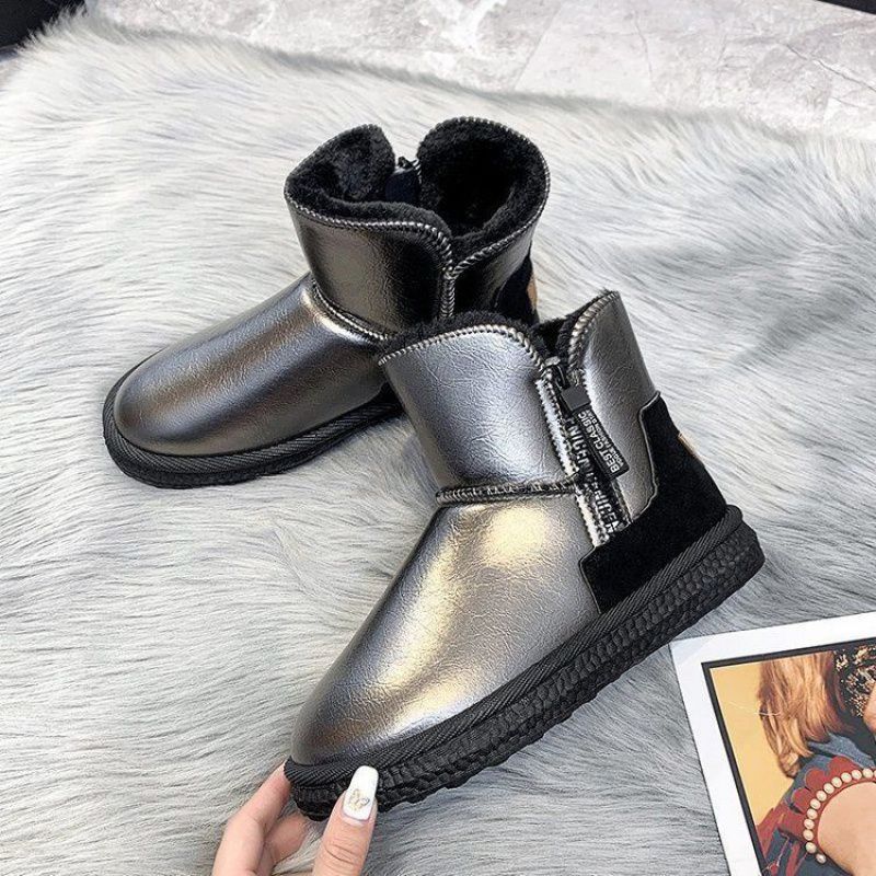 Stylish Women's Winter Boots Slip On Ankle High Snow Shoes