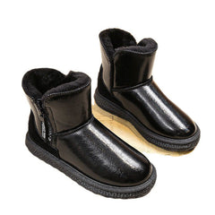 Stylish Women's Winter Boots Slip On Ankle High Snow Shoes