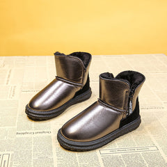 Stylish Women's Winter Boots Slip On Ankle High Snow Shoes