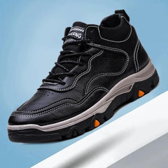 Men's Plush Lining Hiking Boots Non Slip Waterproof Ankle Boots