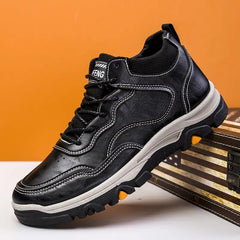 Men's Plush Lining Hiking Boots Non Slip Waterproof Ankle Boots