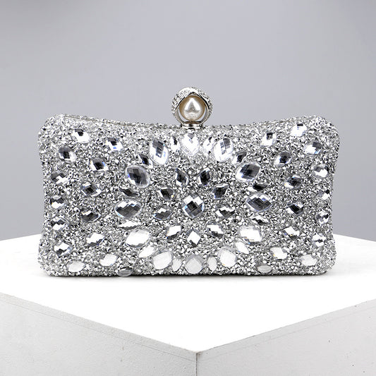 Colorful Rhinestone Clutch Wallet Evening Bag for Women