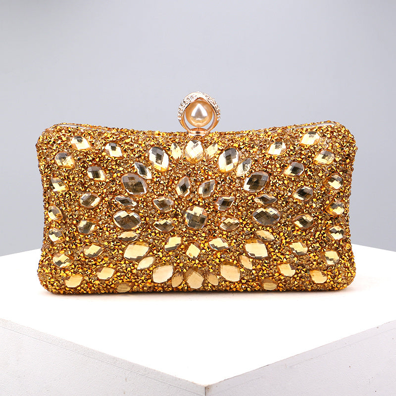 Colorful Rhinestone Clutch Wallet Evening Bag for Women
