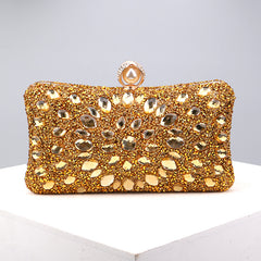 Colorful Rhinestone Clutch Wallet Evening Bag for Women
