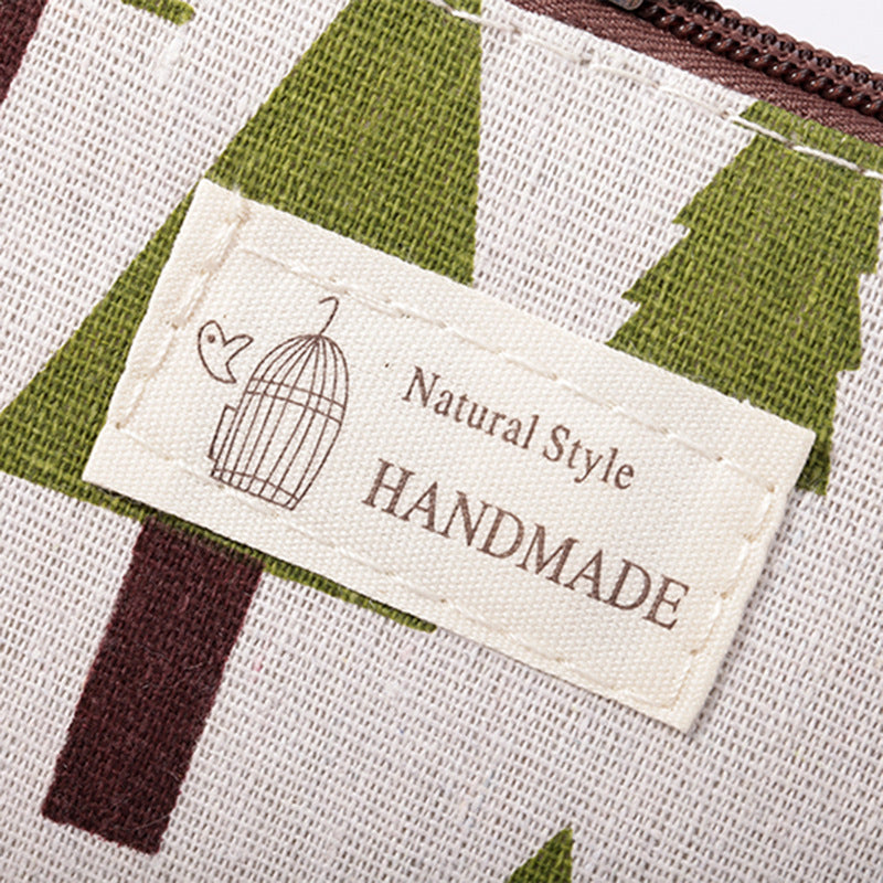 Canvas Makeup Bag with Zipper for Travel and Daily Use