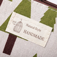 Canvas Makeup Bag with Zipper for Travel and Daily Use