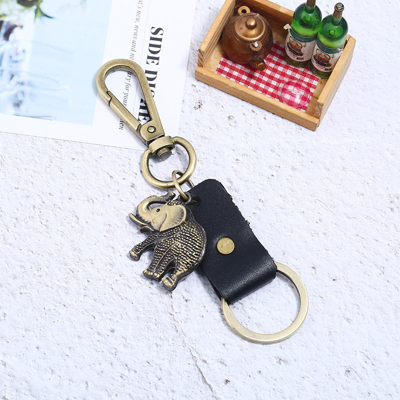 Durable PU Leather Keychain for Adventures