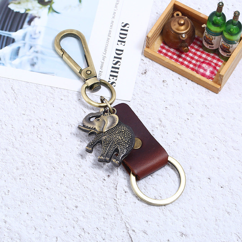 Durable PU Leather Keychain for Adventures