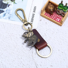 Durable PU Leather Keychain for Adventures