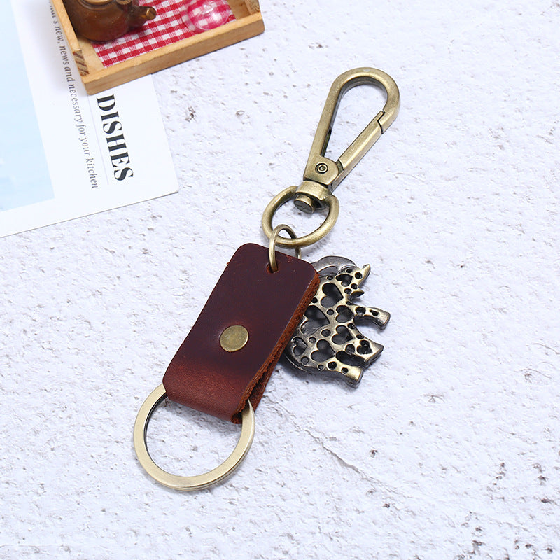 Durable PU Leather Keychain for Adventures