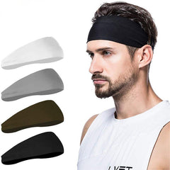 Men's Sports Headband Elastic Moisture Sweat Removal