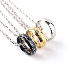 One Ring Of Power Elf Bilbo Baggins Gollum Tolkien Letter Necklaces