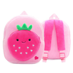 Fruit Style Plush Kid Backpack Schoolbag
