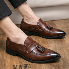 Men's Tassel Slip On Dress Shoes For Wedding Party