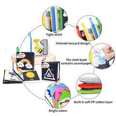Fun 0-3 Year Old Baby Puzzle Cloth Book