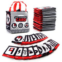 Infant Cognitive Card Cloth Book Baby Animal Number Development Toy