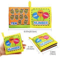 Fun 0-3 Year Old Baby Puzzle Cloth Book