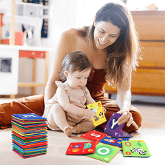 Infant Cognitive Card Cloth Book Baby Animal Number Development Toy