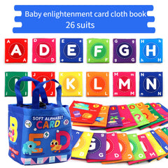 Infant Cognitive Card Cloth Book Baby Animal Number Development Toy