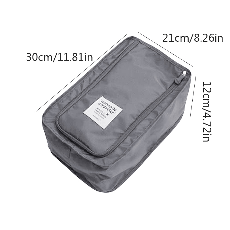 Portable Travel Shoes Storage Bag with Zipper - Luggage Packing Bag
