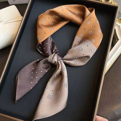 Simulated Silk Printed Square Scarf Women's Head Scarf