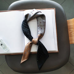 Simulated Silk Printed Square Scarf Women's Head Scarf