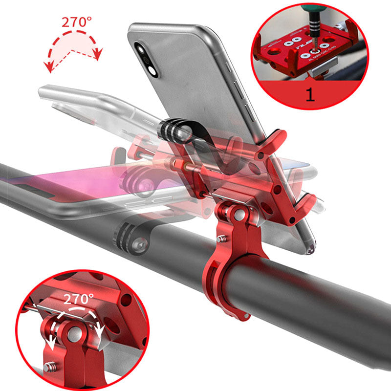 Aluminum Alloy Motorcycle Phone Holder Bike Phone Mount