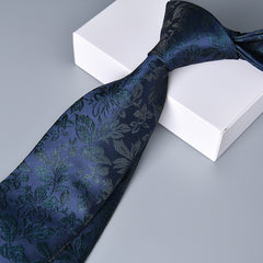 Men's Wedding Tie Set Paisley Necktie Handkerchief Cufflink Silk Formal Business
