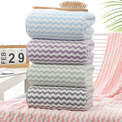 Large Coral Fleece Bath Towel for Adult Couple 27X55inch