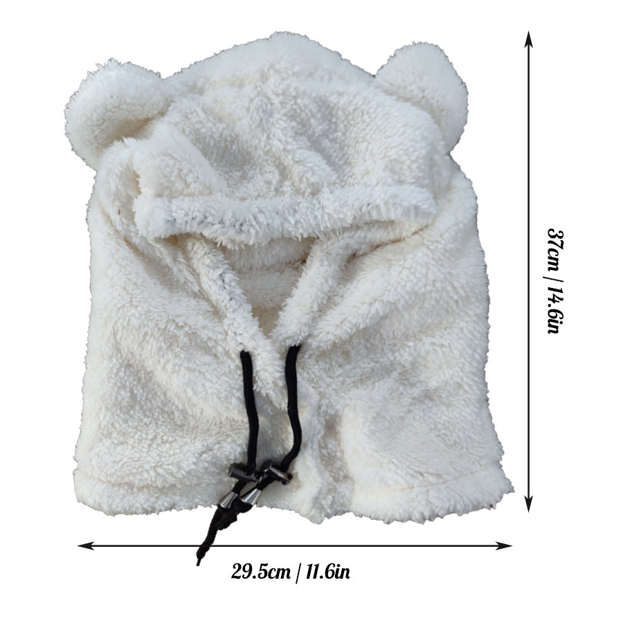 Women's Winter Warm Hat Mask Bear Hat Neck Protector Ear Protector