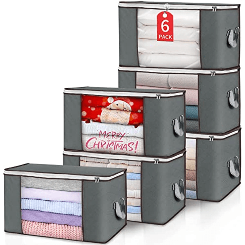 Large Capacity Storage Bag Zipper Dustproof Organizer Foldable Clothes Box