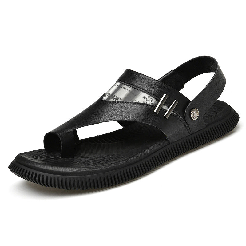 Men's Anti-skid Open Toe Sandals for Beach, Wear-resistant Flip Flops