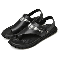 Men's Anti-skid Open Toe Sandals for Beach, Wear-resistant Flip Flops