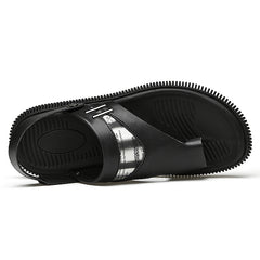 Men's Anti-skid Open Toe Sandals for Beach, Wear-resistant Flip Flops