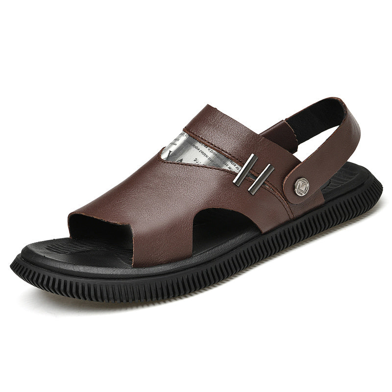 Men's Open Toe Sandals Anti skid Flip Flops Outdoor Beach